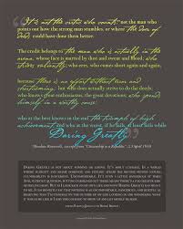 It is not the critic who counts; Daring Greatly Theodore Roosevelt Arena Quote Brene Brown Brene Brown Quotes Daring Greatly Quote Daring Greatly