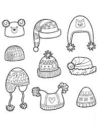 Show your kids a fun way to learn the abcs with alphabet printables they can color. Colouring Page Winter Hats Coloringpage Ca