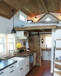 We Re Obsessed With Tiny House Designs This One Is A Favorite Shiplap And Reclaimed Barnwood C Tiny House Kitchen Tiny House Interior Design Best Tiny House