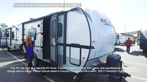 The rockwood geo pro 19bh is perfect for the family that wants small single bunks and a full size bed in the front. 2017 Forest River Rockwood Geo Pro G19fd Youtube