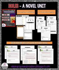 Updated Holes Novel Study With Lesson Plans Common Core Aligned Novel Studies Lesson Plans Vocabulary Lessons