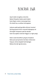 Oleh karena itu pada tulisan kali ini kami menyajikan beberapa puisi cinta singkat pada dan jelas, puisi cinta sejati yang romantis dan juga islami. Jual Buku Puisi Cinta Untuk Belia Oleh A Rasyid Al Haz Gramedia Digital Indonesia