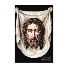 Saint Veronica Jesus Face by Munir Alawi