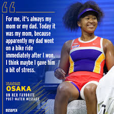 Posted on april 12, 2012april 18, 2014 by roysteine bookmark the permalink. Us Open Tennis On Twitter Naomi Osaka S Dad Really Went For A Bike Ride After She Won The Usopen