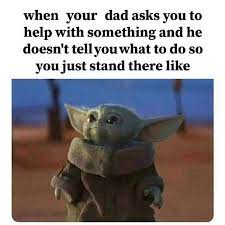 Disney's new show 'the mandalorian' has given star wars fans much to cheer about. 15 Funniest Baby Yoda Looking Up Memes Screenrant