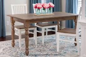 My friend found the unique table legs on etsy and they were each. How To Build A Farmhouse Table Easy Beginner S Guide With Video