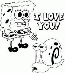Appreciate his creation by making a spongebob coloring pages ideas. Printable Spongebob Valentine Coloring Sheets For Kids 10219 Coloring Home