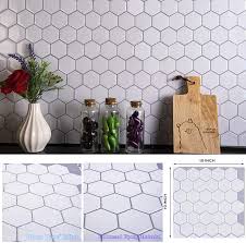 Wolf interiors, where the cabinets even alternate between gray and white paint colors. Amazon Com Stiquick Tiles Peel And Stick Backsplash For Kitchen Decorative Tiles 10 Sheets 10 X 10 10 Sheets Honeycomb White Home Improvement