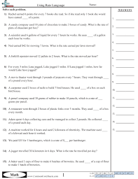 Ratio Worksheets Free Commoncoresheets