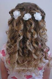 Cute Hairstyles For Kids With Curly Hair Hair Styles Flower Girl Hairstyles Kids Hairstyles