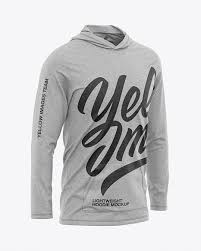 Download Men S Heather Lightweight Hoodie T Shirt In Apparel Mockups On Yellow Images Object Mockups