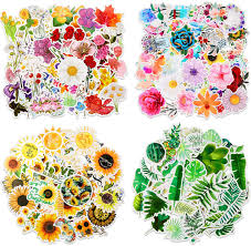 This wall decal is a kind of. Amazon Com 210 Pieces Mixed Flower Stickers Vinyl Stickers For Water Bottles Cute Laptop Stickers Waterproof Trendy Stickers For Travel Luggage Skateboard Guitar For Adults Teens Computers Accessories