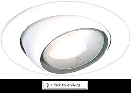 What makes sloped ceiling recessed lighting different? 4 Eyeball Trim With Special Clip Socket Also Used For Sloped Ceilings Lamp 120v 50w Par16 Or 50w Jdr Ceiling Lamp Recessed Lighting Sloped Ceiling