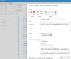 Use Chart Webpart In Sharepoint 2013 Microsoft Cloud