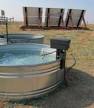Solar powered water tank heater