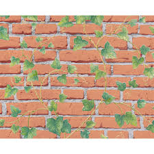 It's the perfect solution for an elegant feature wall in your dining. As Creation Ivy Leaf Pattern Wallpaper Faux Brick Effect Realistic Embossed Ebay