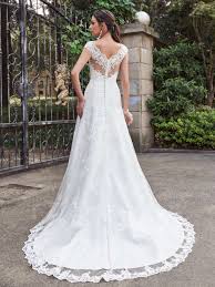 V Neck Court Train Button Lace Wedding Dress Wedding Dresses Wedding Dress Buttons Wedding Frocks