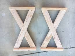 How to make table legs from wood. How To Build An Easy Diy X Leg Console Table Plans Anika S Diy Life