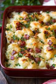 #marthastewart #recipes #recipeideas #casserole #casserolerecipes. White Cheddar Cauliflower Gratin Cauliflower Gratin Gourmet Side Dish Vegetable Casserole Recipes