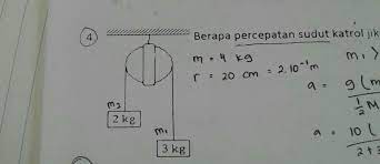 Check spelling or type a new query. Berapa Percepatan Sudut Katrol Jika Massa Katrol 4 Kg Dengan Jari Jari 20 Cm Brainly Co Id