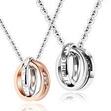 Lantisoare si pandative deosebite prin design, eleganta si stralucire. Lantisoare Indragostiti Deosebite Stainless Steel Accessories For You