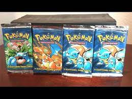 The black triangle was put on the box because they printed too many first edition boxes, so they had to. Opening 4 Original Pokemon Base Set Booster Packs Holo Pull Youtube