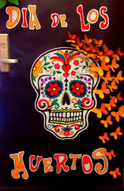 Day Of The Dead Door Decoration Fun Halloween Decor Halloween Door Decorations Halloween Classroom Door