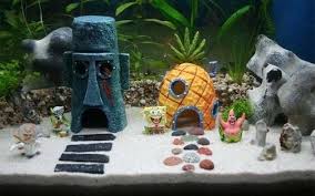Willkommen Zum Bikini Bottom In Ihr Own Home Eigenes Das Haus Von Spongebob Squarepants Selbst Kampffisch Aquarium Deko Aquarium Design