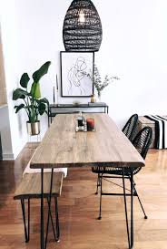 Christopher knight home della acacia wood dining table, natural stained with rustic metal. Reclaimed Wood Metal Dining Table Etsy In 2020 Dining Room Small Metal Dining Table Dining Table With Bench