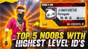 Collect your favorite prizes right now !! Top 5 Noobs With Highest Level Id In Free Fire Firstsportz