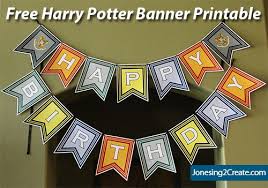 Free Printable Harry Potter Happy Birthday Card Printable Free Harry Potter Birthday Banner Printable Harry Potter Birthday Harry Potter Birthday Party Harry Potter Printables Free