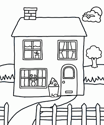 Maybe you would like to learn more about one of these? Cartoon House Coloring Pages Coloring Home