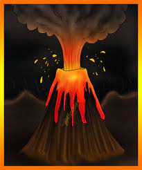 How To Draw A Volcano, Step By Step, Drawing Guide, By Dawn - Dragoart