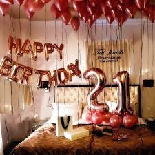 Birthday Decoration At Home For Boyfriend Boyfriend Birthday Ideas Surprise Hotel Boyfriend Birthday Ideas Surprise Hotel Boyf In 2020 21st Birthday Balloons 21st Birthday Girl 21st Birthday Decorations