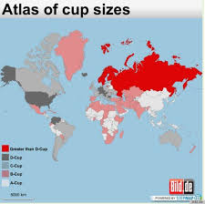 Atlas Of Cup Sizes World Map Female Cup