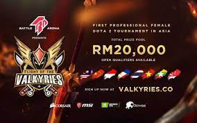 Dota 2 tournament malaysia esports league. Flight Of The Valkyries Aisa S Dota 2 Female Tournament