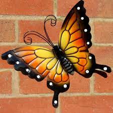 These are dynamics styles, today, wall artwork décors, that have seeing stars to them, are becoming ever more popular. Butterfly Large Orange Metal Butterflies Wall Art Outdoor Garden Decoration Ebay