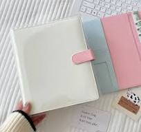 Sharkbang 25mm Ring A5 Colorblock PU Binder Collect Book Full Set With  Bookcase,20pcs Refill Sleeves Gift Set Photocards Album - AliExpress 21