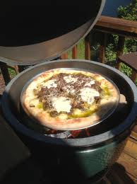 Breakfast Pizza On Big Green Egg Myhttender Big Green Egg Recipes Big Green Egg Green Eggs