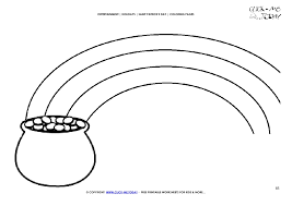 Coloring is essential to the overall development of a child. St Patrick S Day Coloring Page 85 Pot Of Gold Rainbow