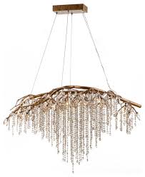 Go room by room and see where a new lamp, pendant or chandelier could make a difference or commit to refreshing your entire space with a new lighting story that revolves around a central theme or new finish. In Stock Branch Chandelier With Champagne Beaded Crystals Contemporary Chandeliers By Design Living Houzz