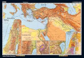 Bible Lands And Pauls Journeys Roller Map Bible Mapping