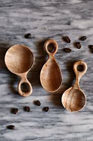 Countryside Scoop Set Hand Carved Wooden Coffee Scoops Etsy Hand Carved Wooden Spoons Wood Spoon Carving Wooden Spoon Carving