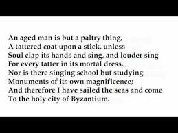 Sailing To Byzantium By W B Yeats Poetry Reading Poetry Reading Singing School Reading