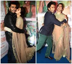 Deepika Padukone Hugs Alleged Boyfriend Ranveer Singh Kisses Arjun Kapoor Photos Deepika Padukone Ranveer Singh Bollywood Celebrities