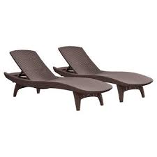Pacific Sun 3pc Loungers With Table Set Brown Keter In 2021 Lounge Chair Outdoor Clearance Outdoor Furniture Outdoor Patio Chaise Lounge