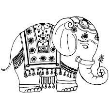 There are 1001 reasons to love coloring pages for grown ups, they are fun to color,. Indian Elephant Coloring Page Coloring Home