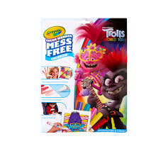 Кукла trolls world tour делюкс розочка. Color Wonder Trolls Coloring Pages Markers Crayola Com Crayola