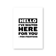 Discover and share best of you foo fighters song quotes. Foo Fighters Song Lyrics Wall Art Posters Prints Minimalist Inspiration Poetry Quote Painting Music Wall Picture Home Room Decor Painting Calligraphy Aliexpress
