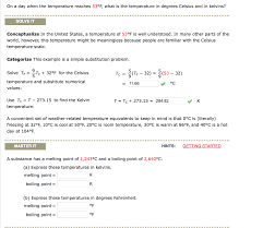 Solved On A Day When The Temperature Reaches 53 Degree F Chegg Com